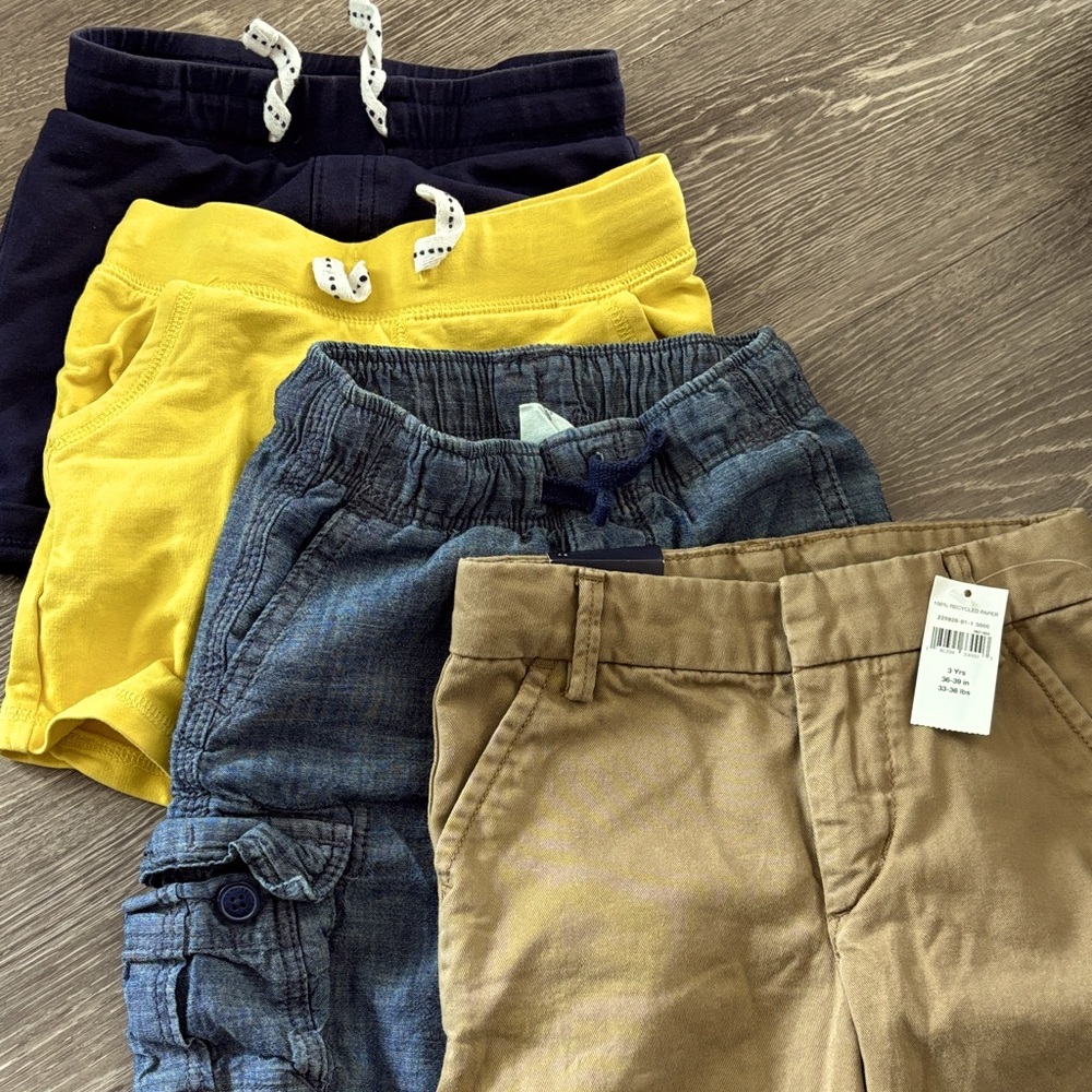 Bundle 4 toddler preschool boy shorts 3T lot